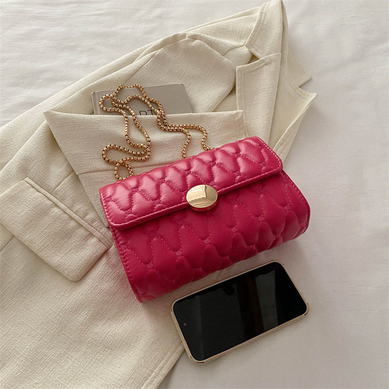 Damen Clutch-Tasche aus hochwertigem Leder mit Kettenriemen Nord Taschen