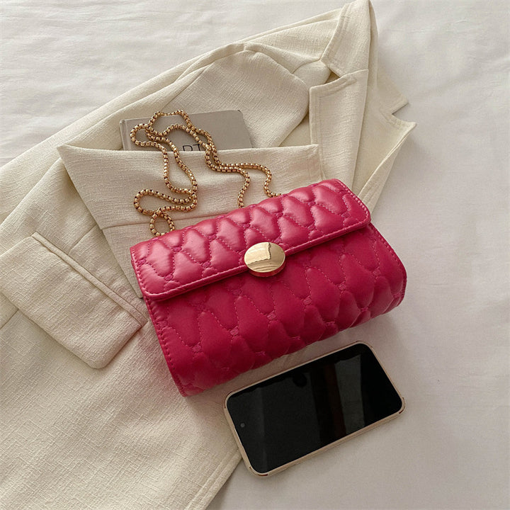 Damen Clutch-Tasche aus hochwertigem Leder mit Kettenriemen Nord Taschen