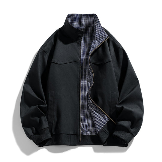 Herren Leichte Übergangsjacke mit Stehkragen Nord Taschen
