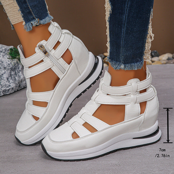 Damen sportive Sneaker-Sandalen mit atmungsaktiven Riemen und rutschfester Sohle