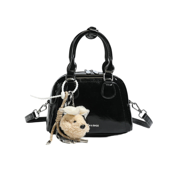 Damen modische Handtasche mit verspieltem Äffchenanhänger Nord Taschen