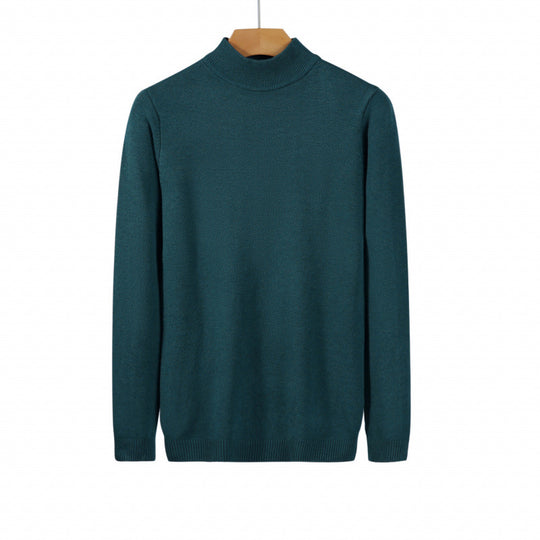 Damen Feiner Langarm-Feinstrickpullover mit schmalem Stehkragen und gerippten Bündchen Nord Taschen