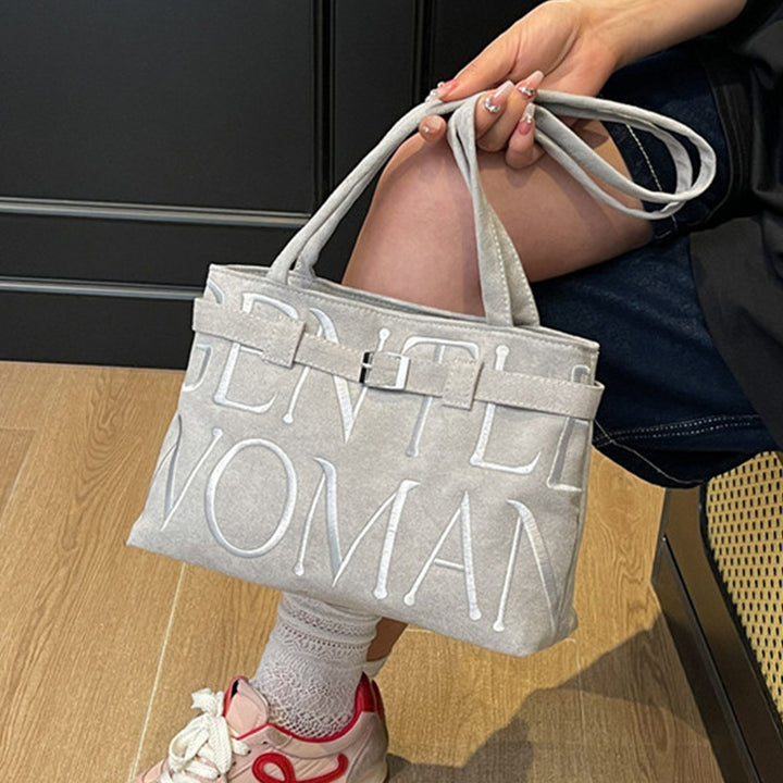 Damen Designer-Handtasche mit luxuriösem Wildleder und modischer Prägung Nord Taschen