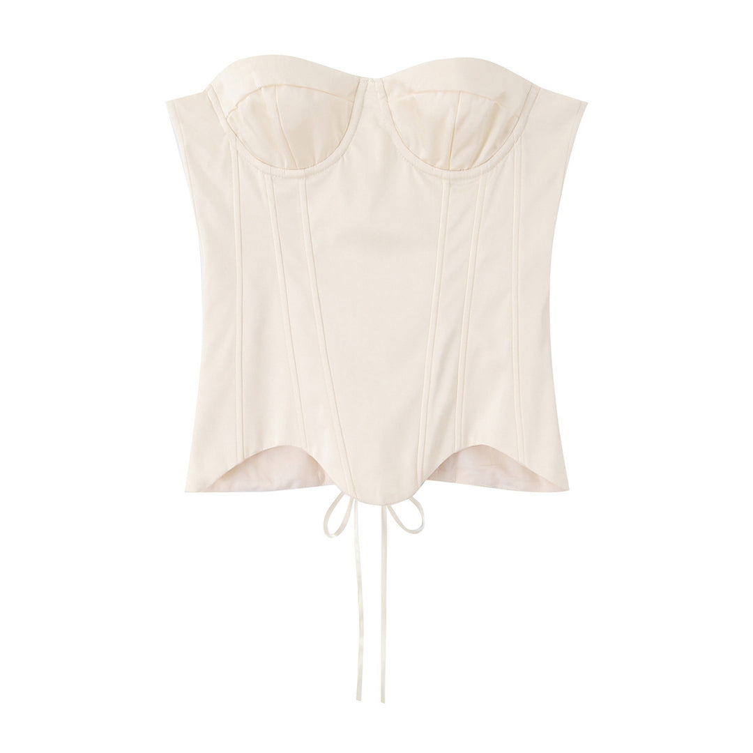 Damen Spitzen‑Maxikleid mit Korsett‑Oberteil und langen Ärmeln Nord Taschen