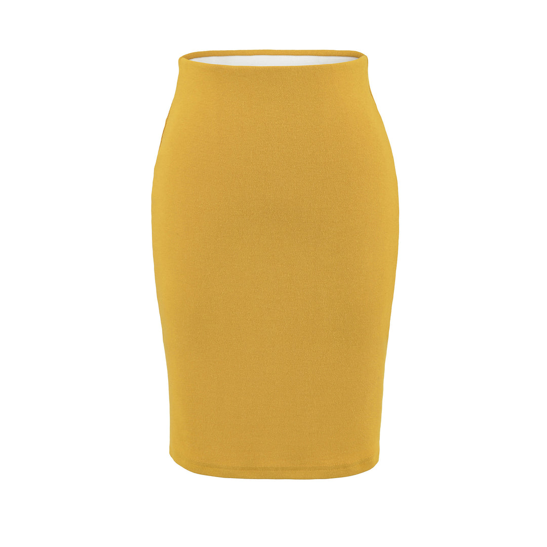 Damen Zweiteiliges figurbetontes Wickel-Top mit Dreiviertelärmeln und Highwaist-Bleistiftrock Nord Taschen