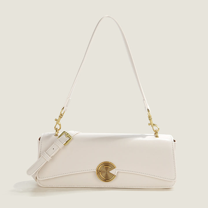 Damen Umhängetasche mit elegantem Druckverschluss und luxuriösen Goldakzenten Nord Taschen