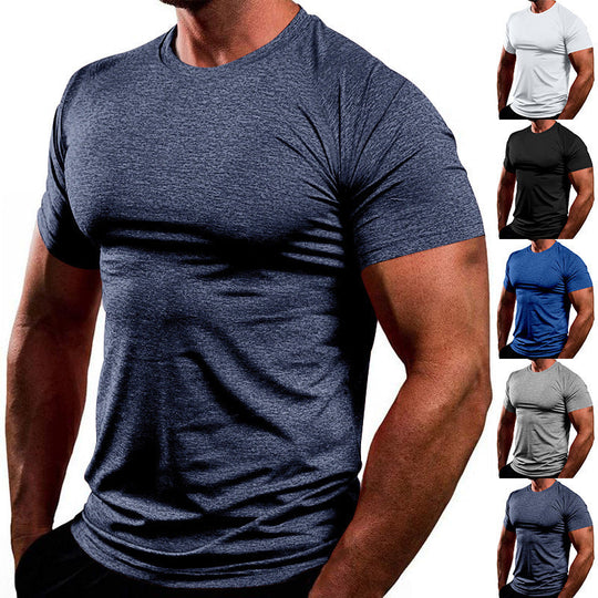Herren Atmungsaktives Fitness-T-Shirt aus leichtem Stoff mit körperbetontem Schnitt