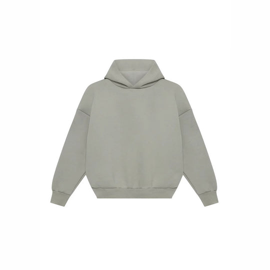Unisex nan minimalistischer Kapuzenpullover ohne Kängurutasche mit überschnittener Schulter und geripptem Saum Nord Taschen