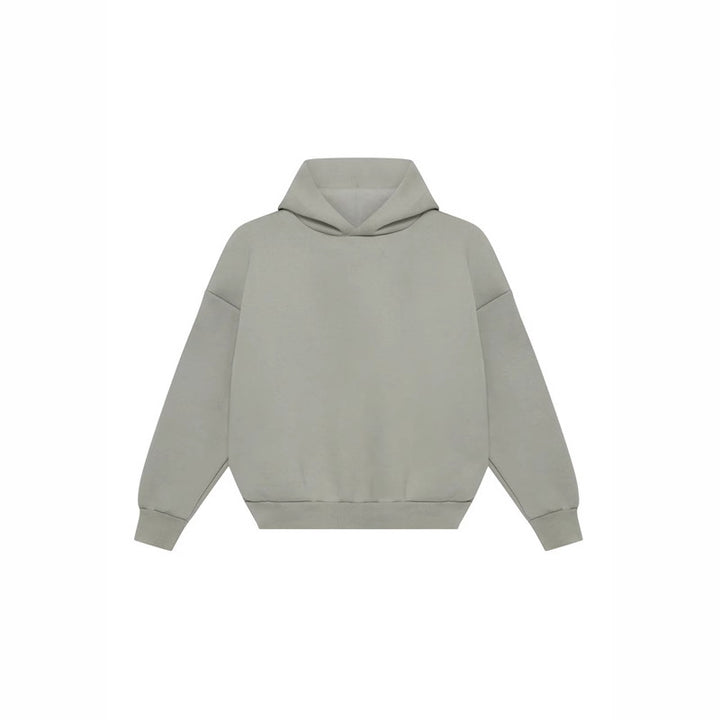 Unisex nan minimalistischer Kapuzenpullover ohne Kängurutasche mit überschnittener Schulter und geripptem Saum Nord Taschen