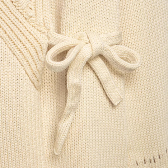 Damen Wickel-Strickcardigan mit Schalkragen und Bindegürtel Nord Taschen