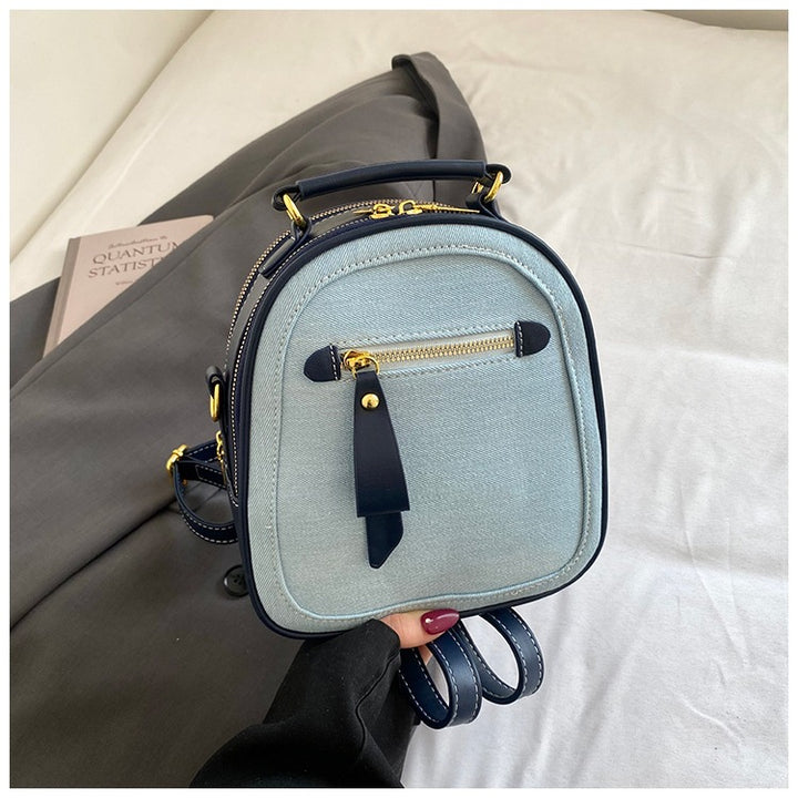 Damen Mini-Rucksack-Tasche mit elegantem Denim-Design Nord Taschen