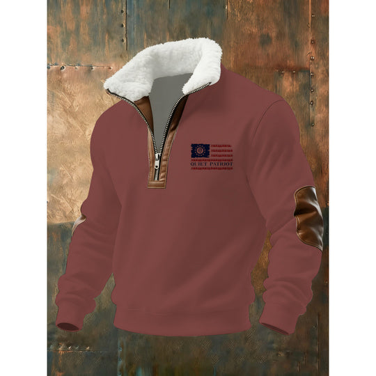 Herren Klassischer Kapuzenpullover mit Fleece-Detail Nord Taschen