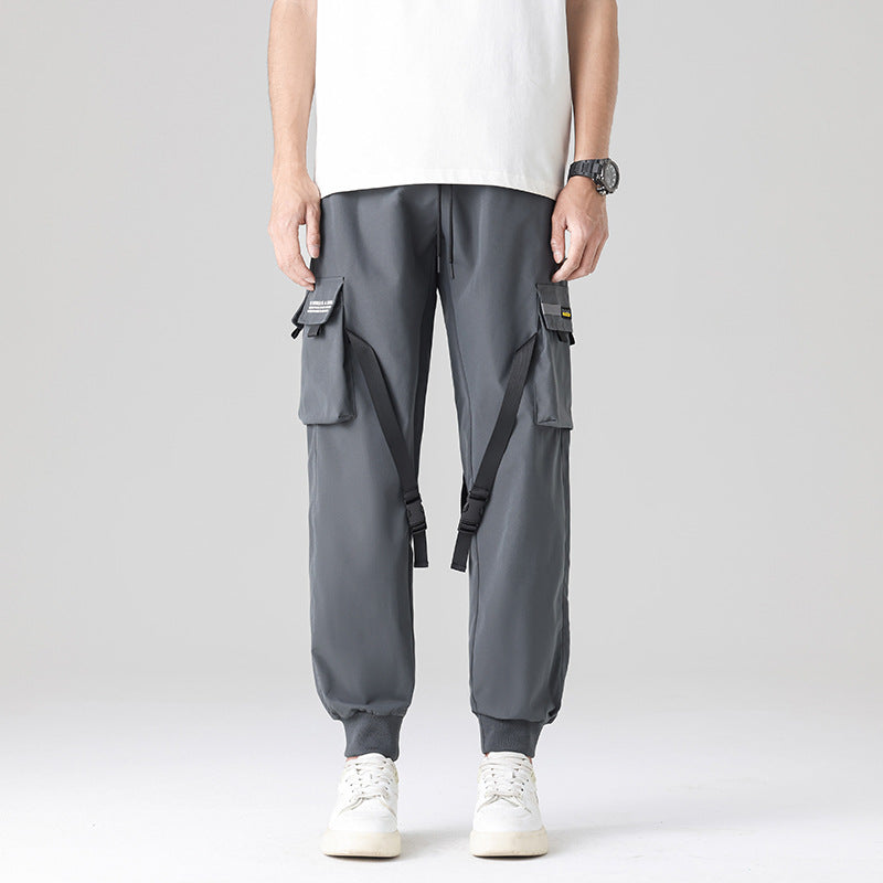Herren Tech‑Utility Cargohose mit multifunktionalen Beintaschen, verstellbaren Gurtbändern & elastischen Bündchen Nord Taschen