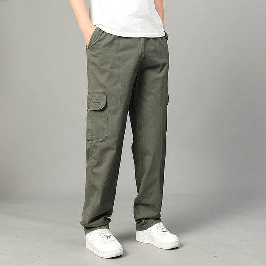 Men's  relaxed cargo pants with multi-pocket utility design and elastic waist Nord Taschen