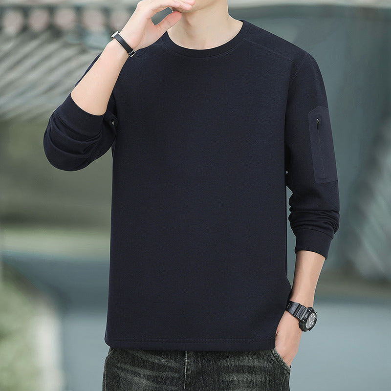 Herren Oversized Sweatshirt mit kontrastierenden Seitentaschen und weichem Fleecefutter Nord Taschen