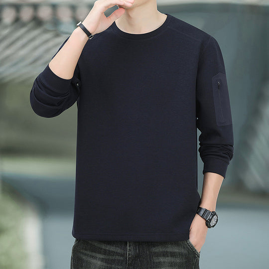 Herren Oversized Sweatshirt mit kontrastierenden Seitentaschen und weichem Fleecefutter Nord Taschen