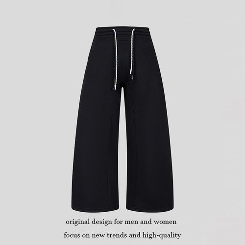 Damen Culotte-Sweatpants mit hohem Bund, Kordelzug und weitem Bein Nord Taschen