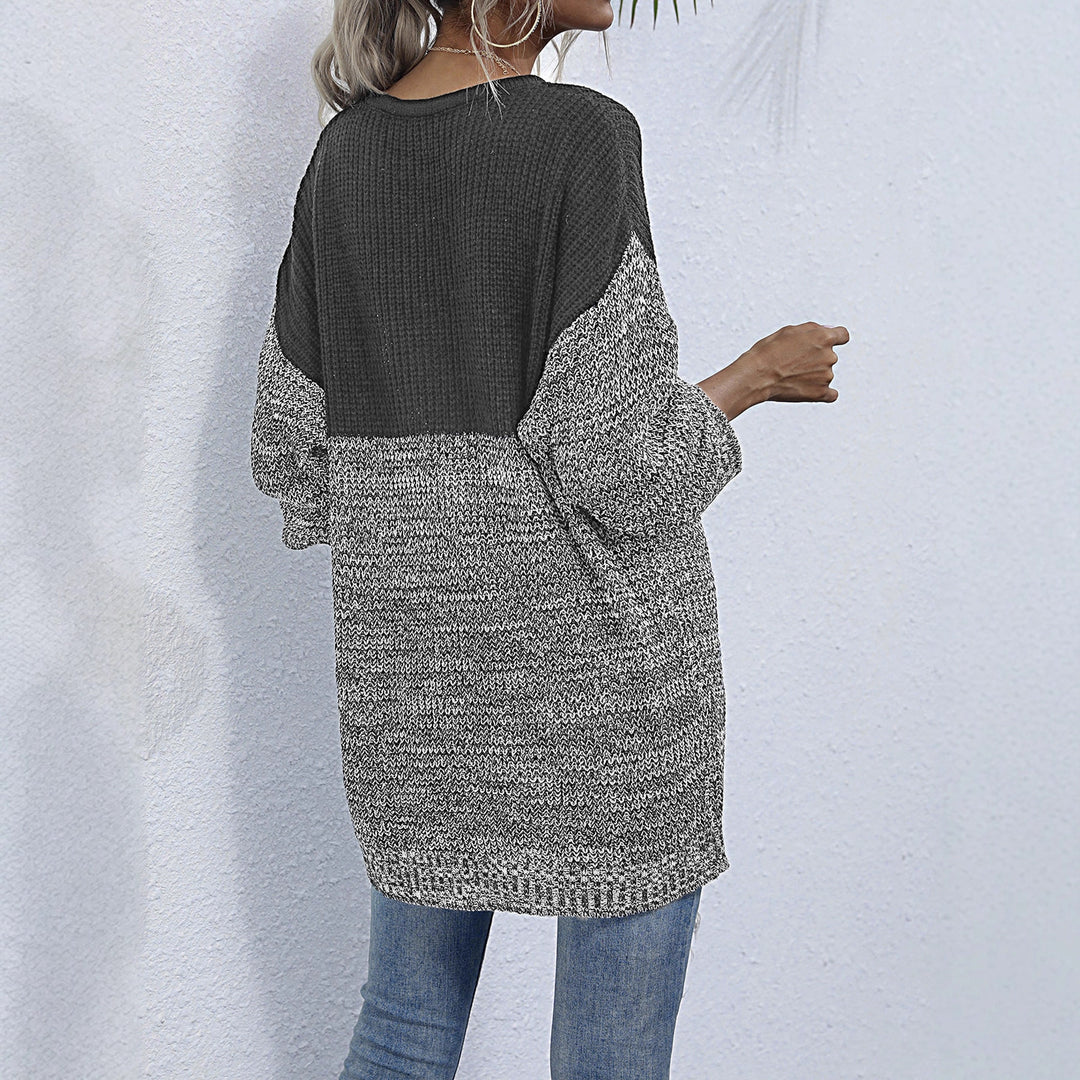 Damen Stilvoller Strickpullover mit luxuriösen Texturen Nord Taschen
