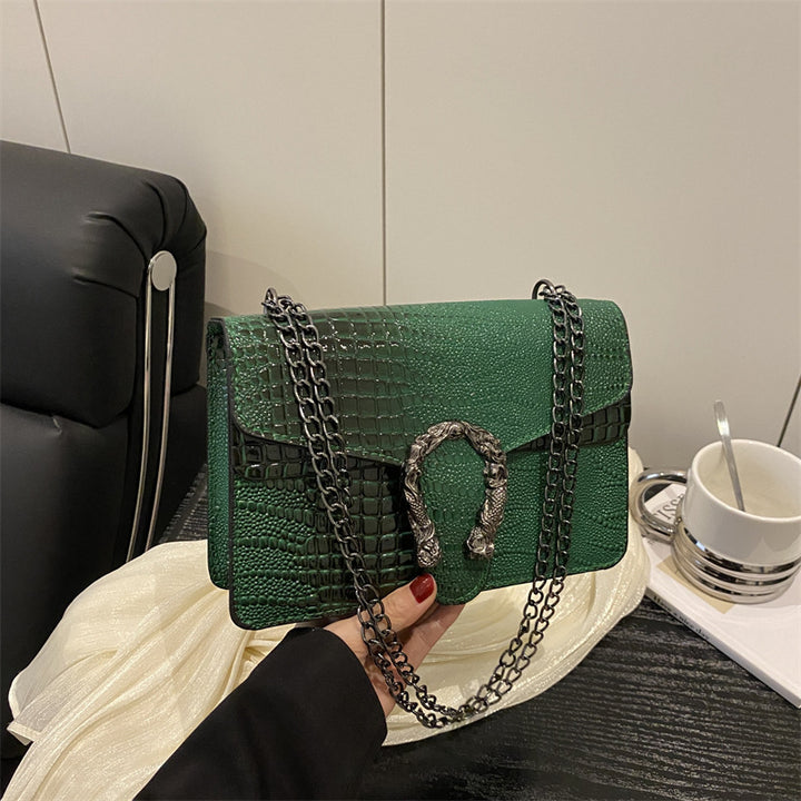 Damen elegante Handtasche mit stilvollem Schlangenverschluss Nord Taschen