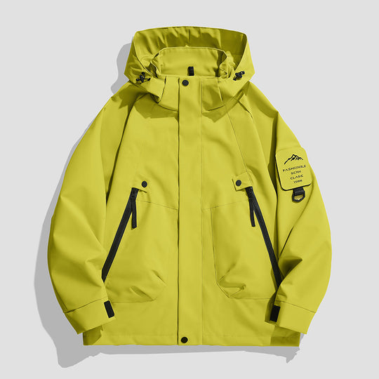 Herren Wasserdichte Utility-Softshelljacke mit Kapuze, schräge Reißverschlusstaschen & verstellbaren Ärmelriegeln Nord Taschen