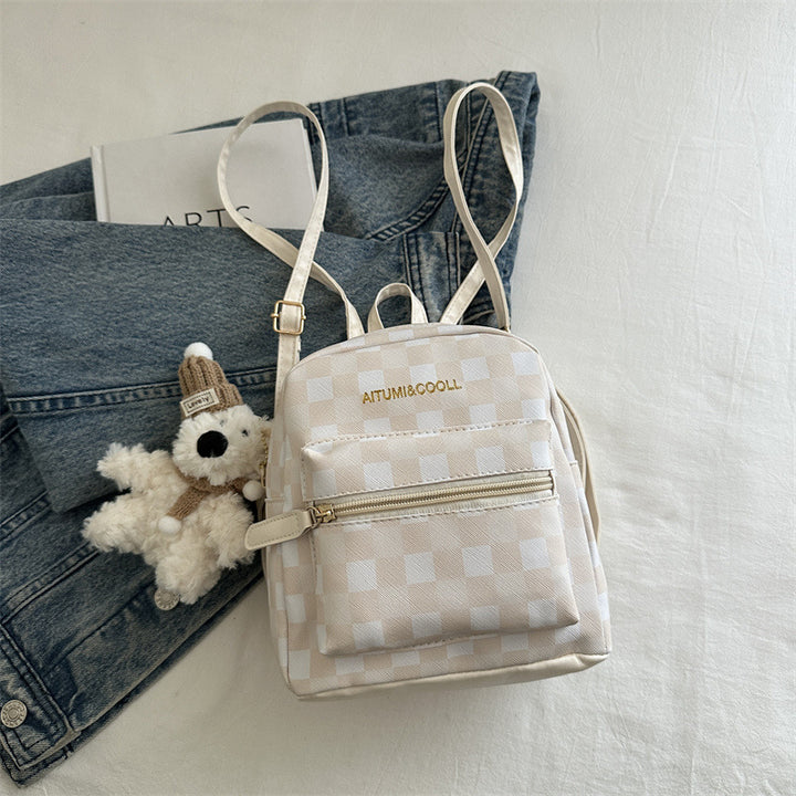 Damen Rucksack mit verspieltem Karomuster Nord Taschen