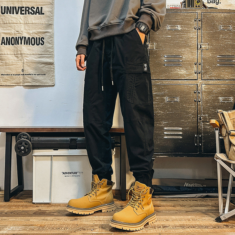 Herren Cargohose im urbanen Utility‑Stil mit elastischem Bund und Bündchen Nord Taschen