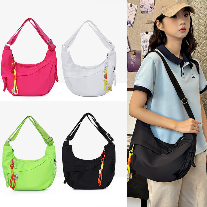 Damen praktische Schultertasche mit stylischem Reißverschluss Nord Taschen