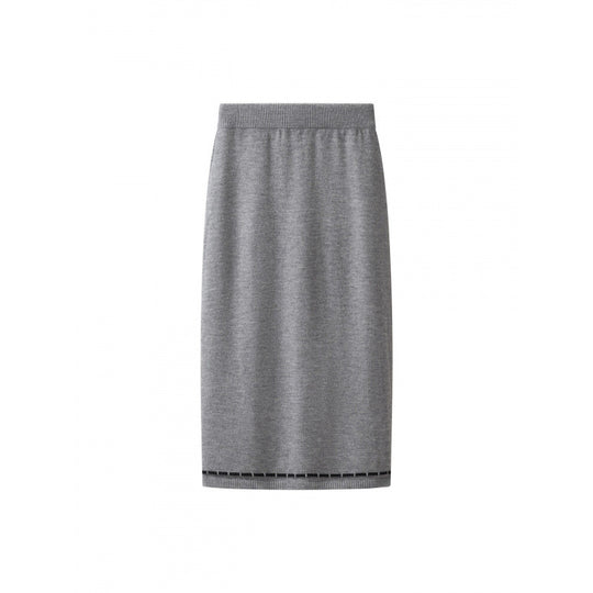Damen Zweiteiliges Feinstrick‑Set mit kurzgeschnittenem Rüschen‑Cardigan und High‑Waist Bleistiftrock Nord Taschen