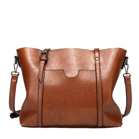 Damen eleganter Tote mit verstellbarem Schulterriemen und strukturiertem Kunstleder Nord Taschen