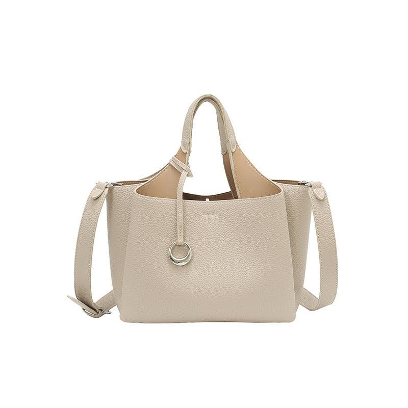 Damen elegante Handtasche mit modernem Lederdesign und verstellbarem Schulterriemen Nord Taschen