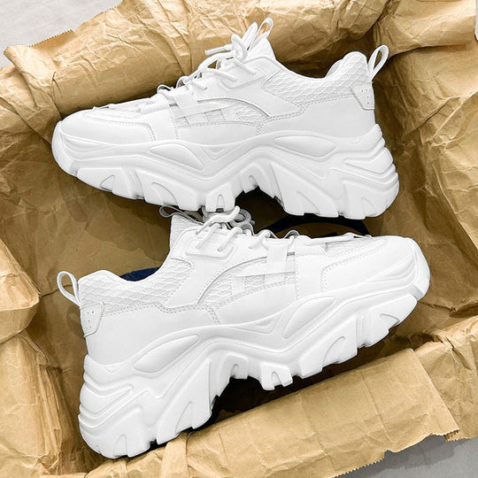 Damen Sportliche Chunky Sneakers mit rutschfester Sohle und atmungsaktiver Mesh-Oberfläche
