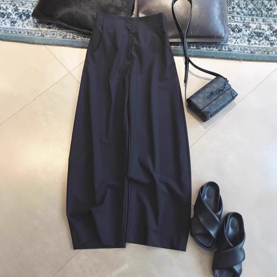 Damen Weit geschnittene schicke Hose Nord Taschen