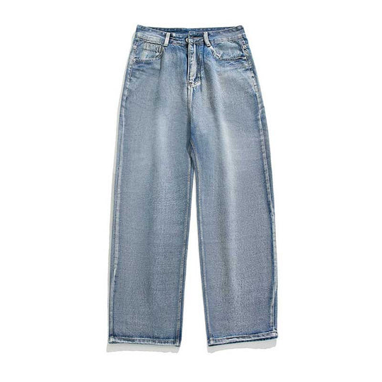 Damen High‑Waist Tapered Jeans mit lockerem Sitz und verkürztem Saum Nord Taschen
