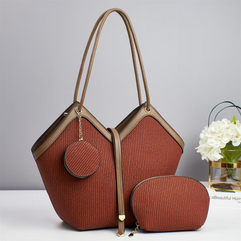 Damen elegante Oversize-Handtasche mit abnehmbarem Mini-Etui Nord Taschen