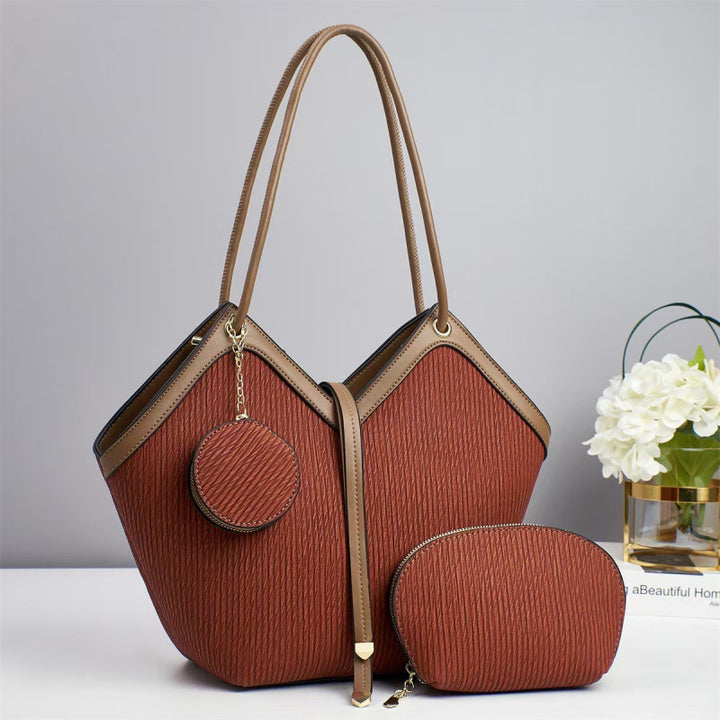 Damen elegante Oversize-Handtasche mit abnehmbarem Mini-Etui Nord Taschen
