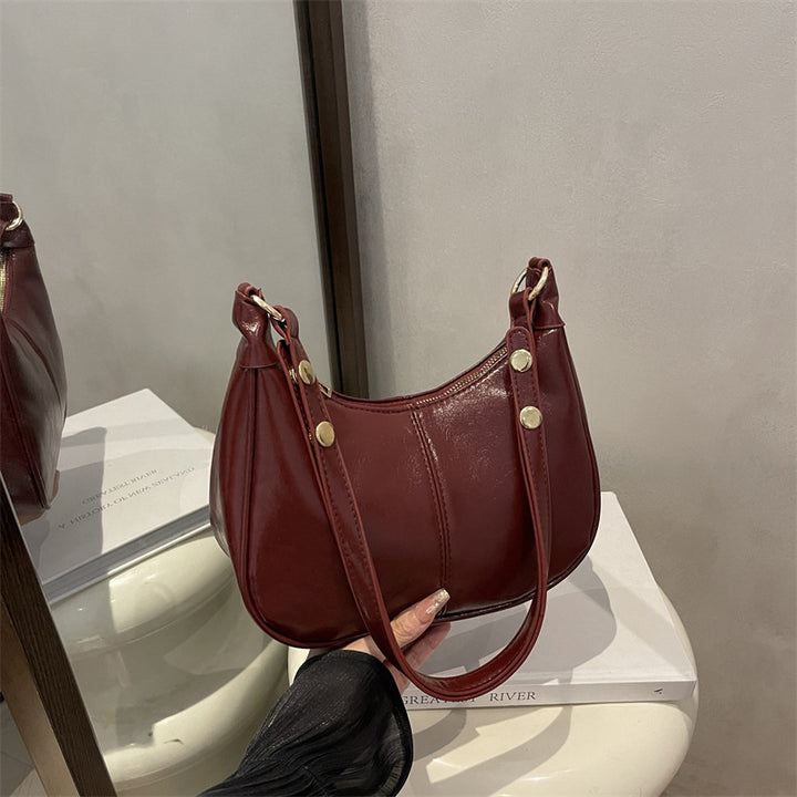 Damen modische Umhängetasche mit eleganten Knopfdetails Nord Taschen