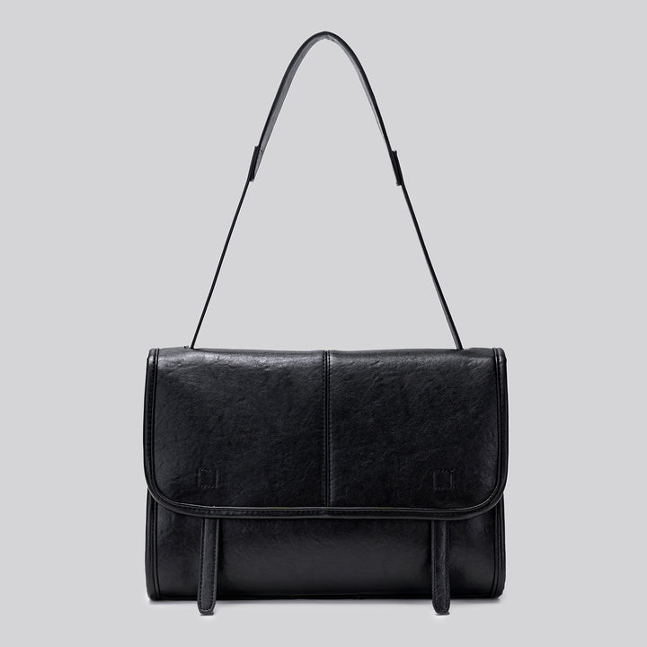 Damen Umhängetasche aus hochwertigem Kunstleder mit minimalistischer Frontklappe Nord Taschen