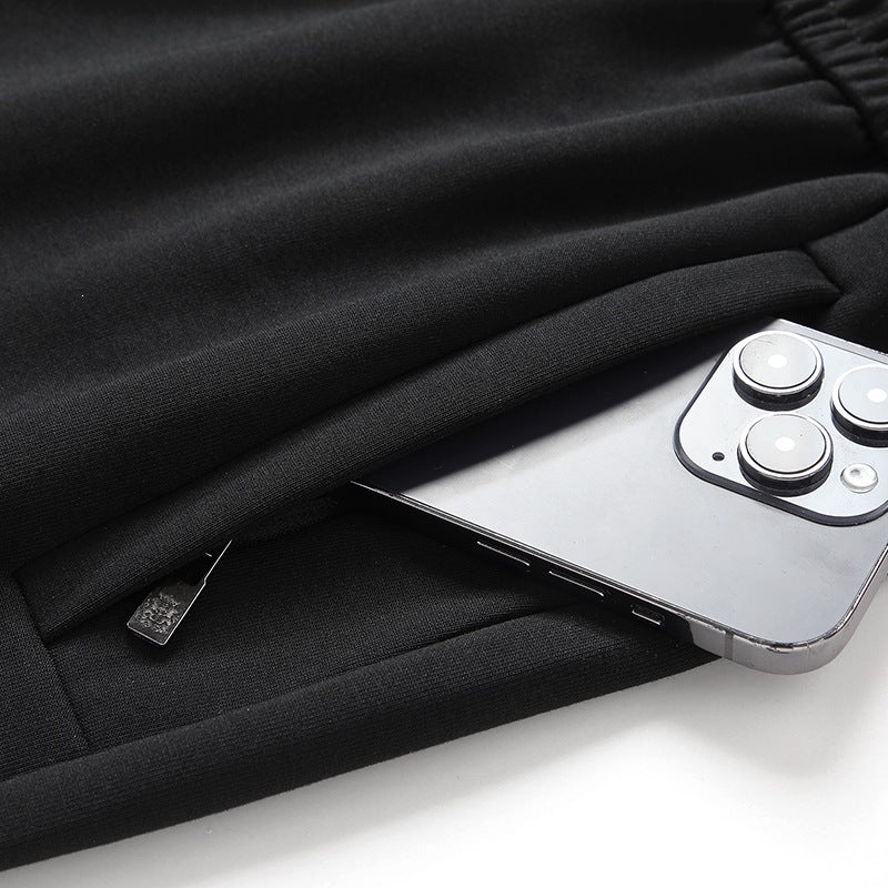 Herren Sportliche konisch zulaufende Jogginghose mit Elastbund, Kordelzug & Reißverschlusstaschen Nord Taschen