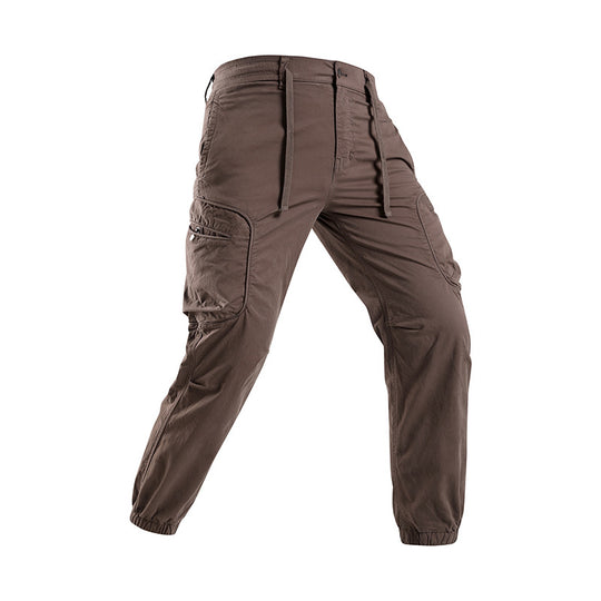 Herren Leichte Trekking‑Cargohose im Joggercut mit elastischem Knöchelabschluss und multifunktionalen Seitenklapptaschen Nord Taschen