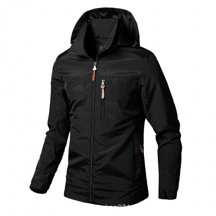 Herren  leichte wasserabweisende Softshelljacke mit Kapuze und Sicherheitsreißverschluss Nord Taschen