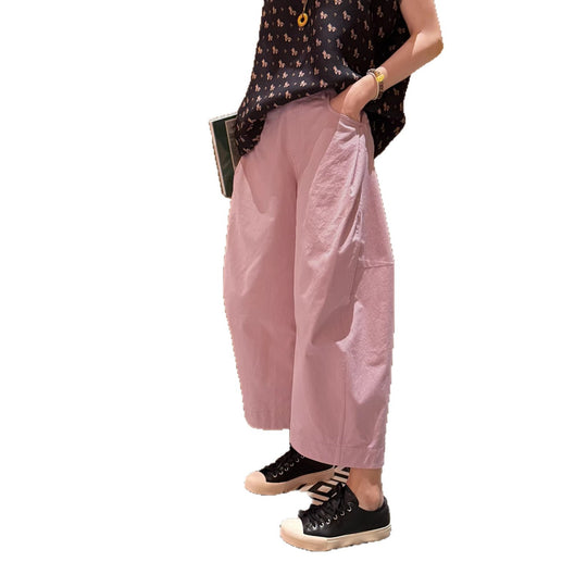 Damen Weite Culotte-Hose mit hoher Taille, Five-Pocket‑Detail & legerer Bundfalte Nord Taschen