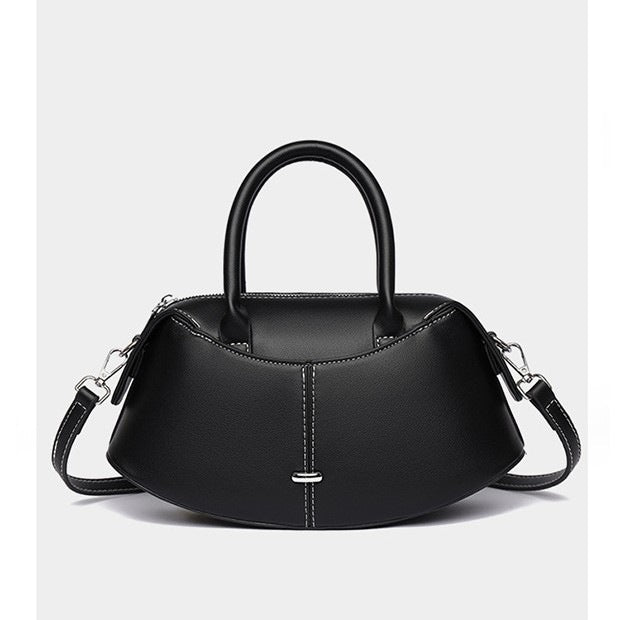 Damen Handtasche mit modernem, geschwungenem Design und abnehmbarem Schulterriemen Nord Taschen