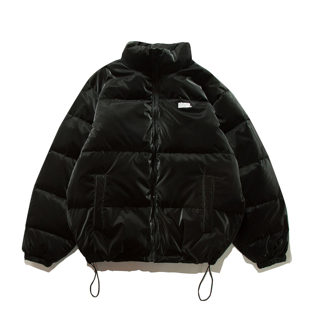 Unisex Kurzer Oversize Stepp-Puffer mit hohem Stehkragen und Kordelzug Nord Taschen