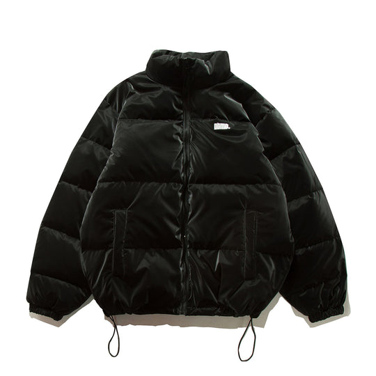 Unisex Kurzer Oversize Stepp-Puffer mit hohem Stehkragen und Kordelzug Nord Taschen