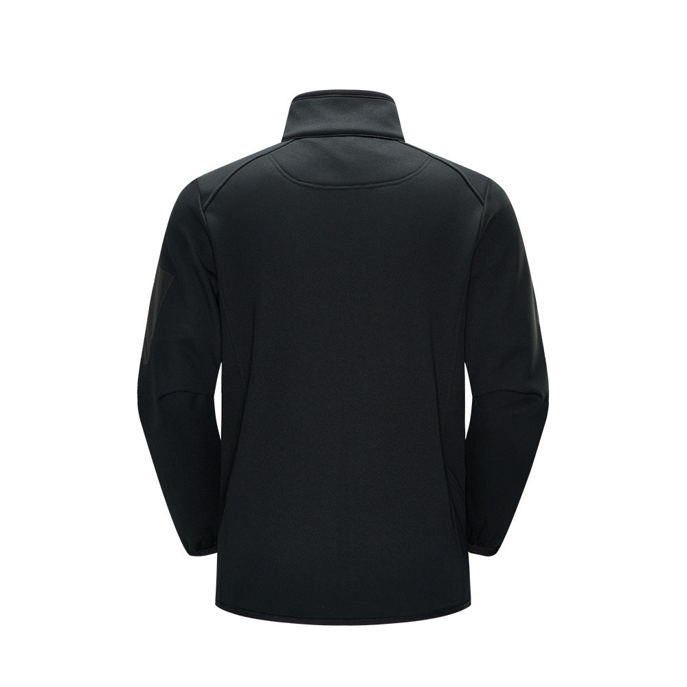 Herren Leichte Softshell-Fleecejacke mit Stehkragen, durchgehendem Reißverschluss und Ärmeltasche Nord Taschen