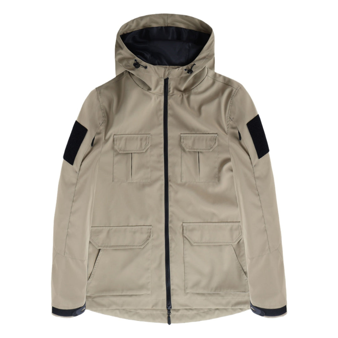 Men's  technical hooded field jacket with multi-flap utility pockets Nord Taschen