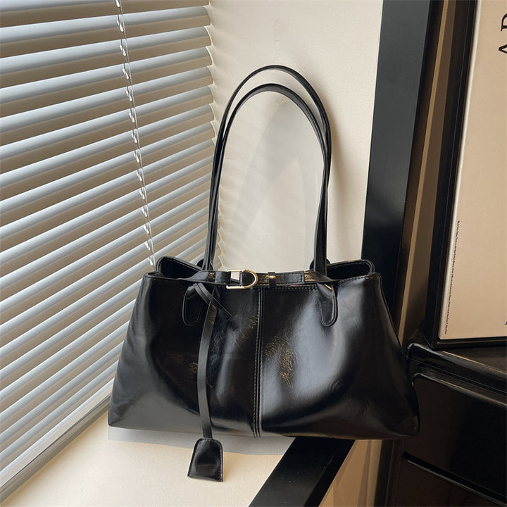 Damen elegante Schultertasche mit strukturiertem Design und modischem Schnallenverschluss Nord Taschen