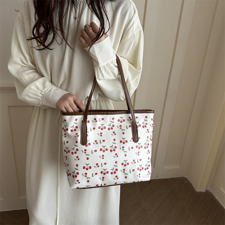 Damen elegante Strandtasche mit romantischem Lippenmuster Nord Taschen