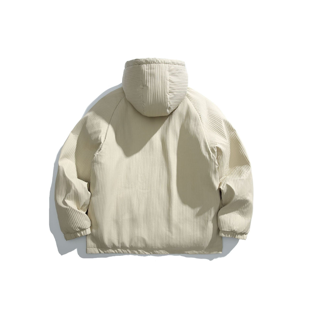Herren Steppjacke mit Kapuze und geripptem Strukturstoff Nord Taschen