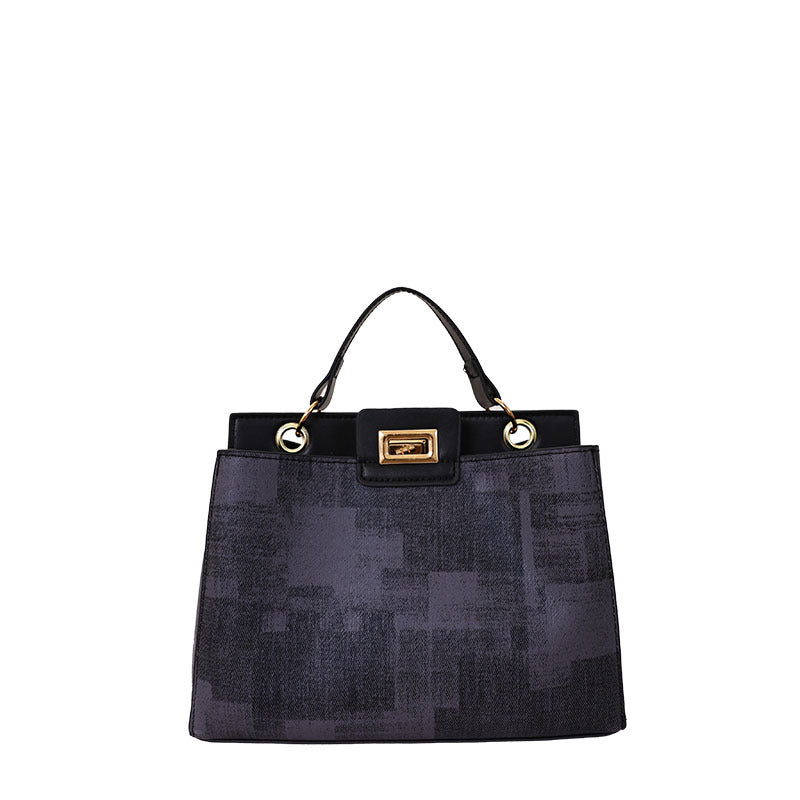 Damen elegante Umhängetasche mit luxuriösem Lederlook und geschmackvollem Verschluss Nord Taschen